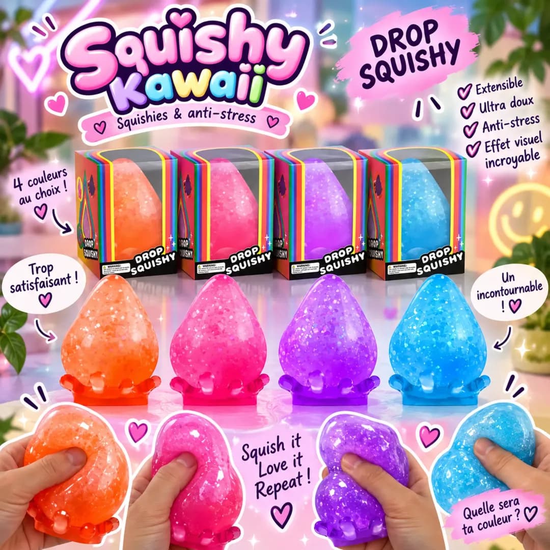 Drop Squishy – Goutte d’Eau