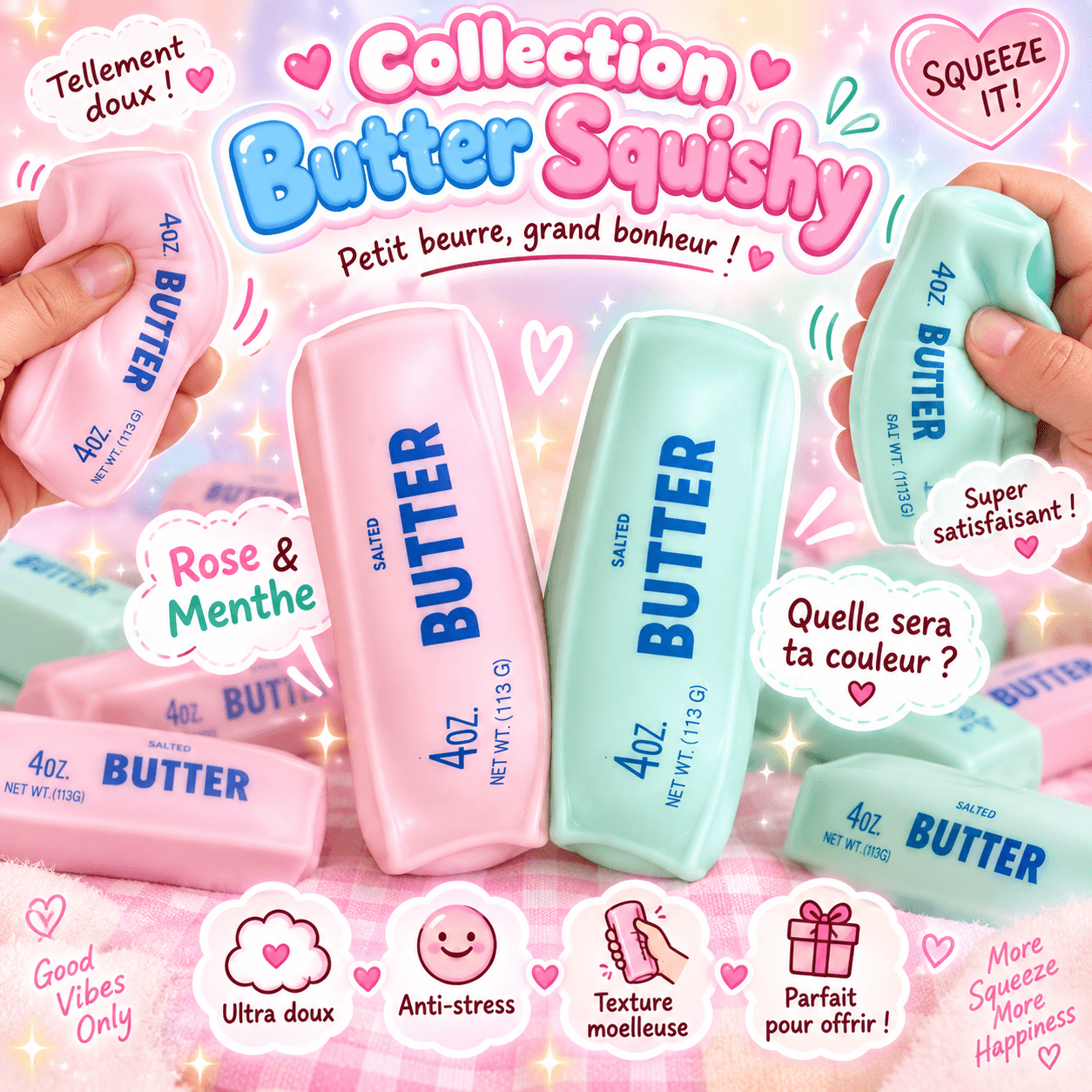 Butter Squishy Pastel – Bâtonnet de Beurre